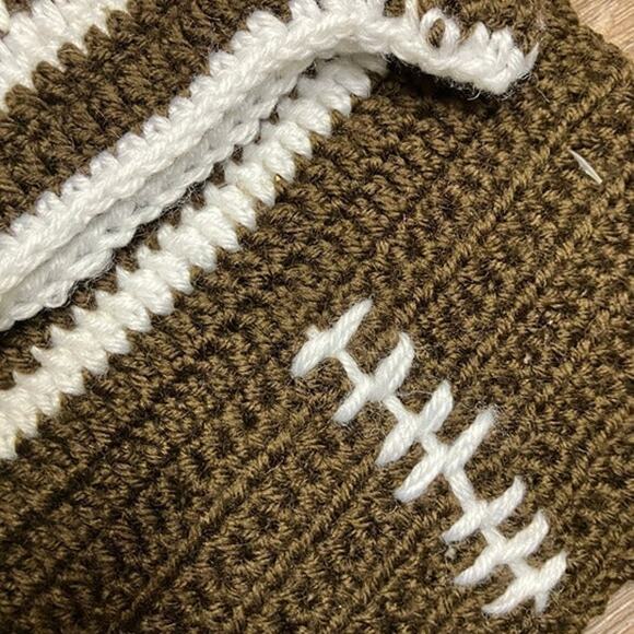 NWT Football Photo outfit for babies unisex hat and diaper cover - Picture 6 of 6